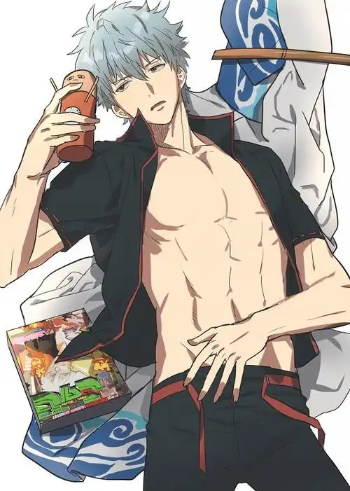 动漫壁纸超话#银魂#土方和银桑的腹肌!我是可以的!(twi:sampledal)