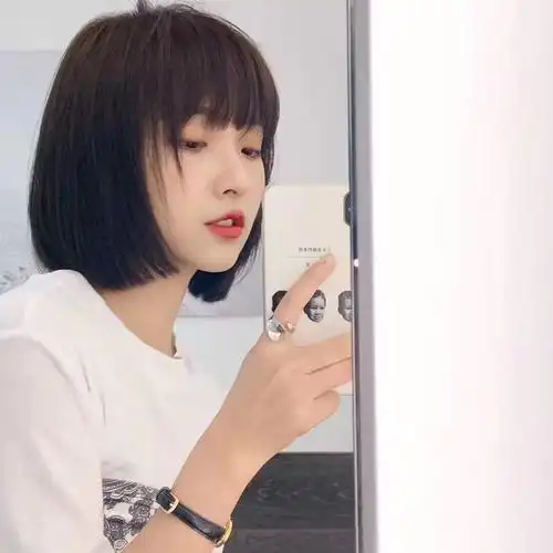 漫画刘海齐耳短发一刀切波波头日甜美假发女短日常整顶假发