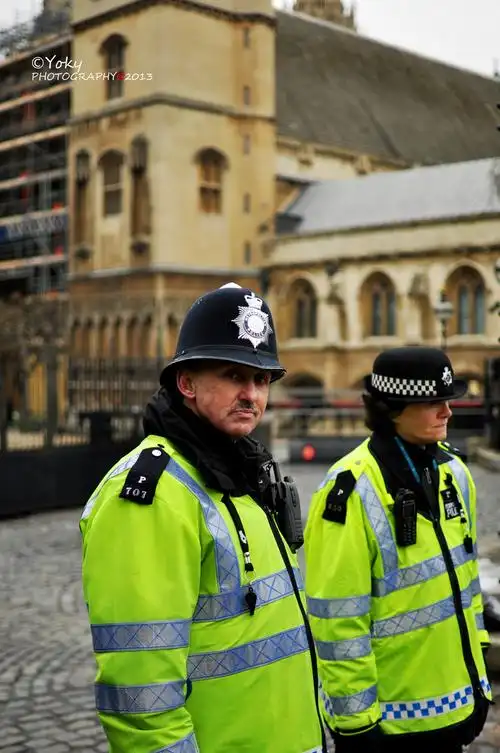 英国国会大厦前的警察 - 机智的yoky - 图虫网 - 优质摄影师交流社区