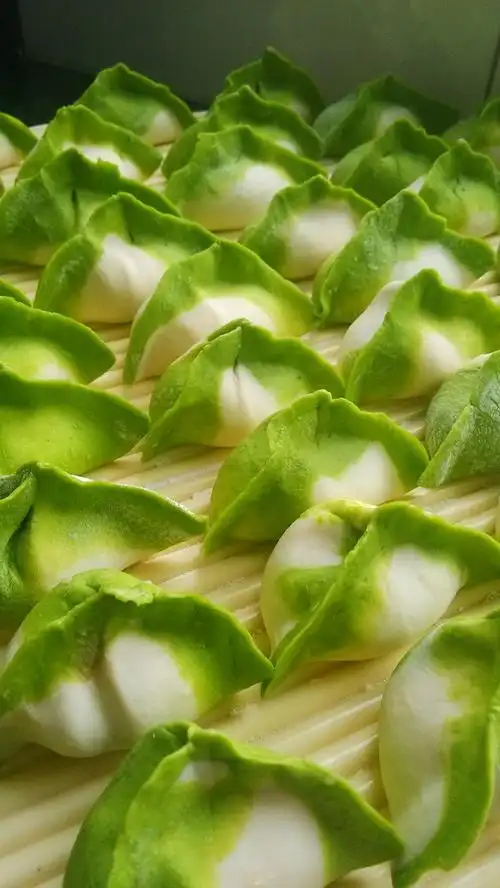 蘑菇孙做的彩色饺子