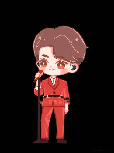 易烊千玺立麦卡通小合集q版可爱带走想rua