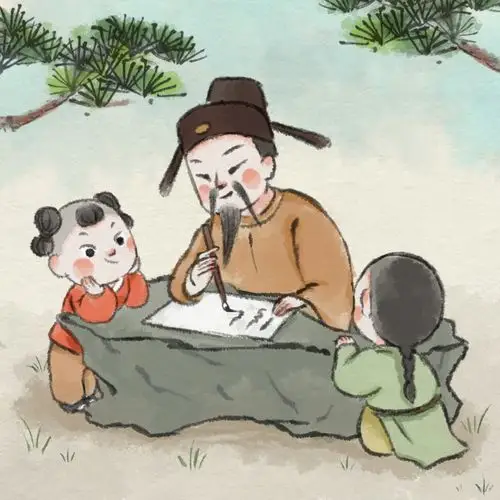 水墨古风儿童插画封面合集