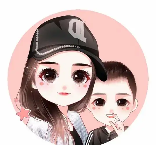 微信头像,个性男生女生,一家三口四口手绘头像