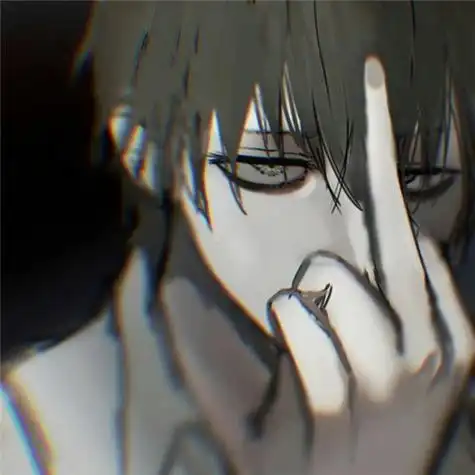 伤感动漫男生头像你的冷傲你的伤心表情让我难过了