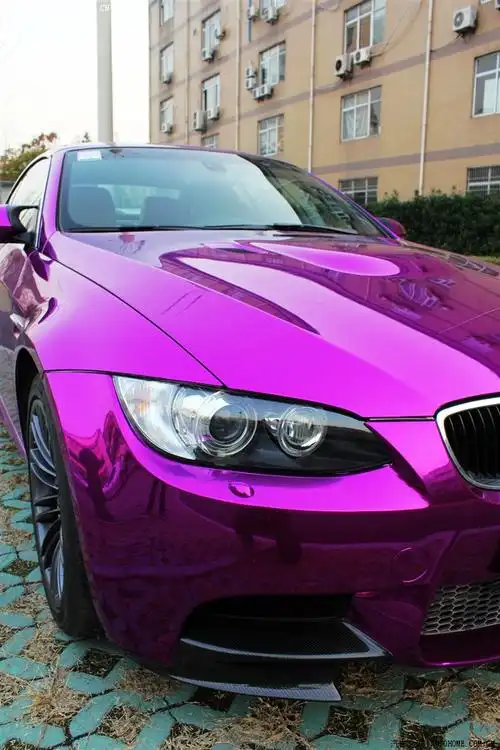 车世界出品宝马e93m3与电镀紫车身膜的结合