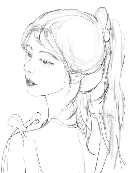 少女画画简单又漂亮 少女画画简单又漂亮图片
