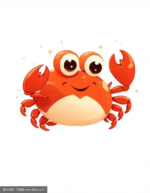 大闸蟹表情q版动物海鲜中秋节大闸蟹