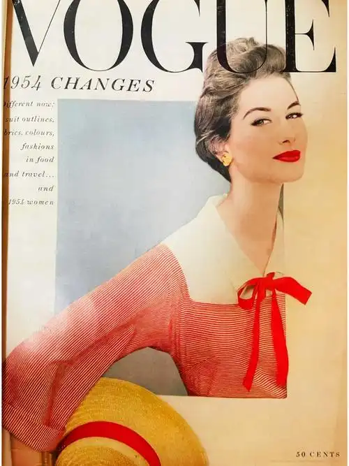 老杂志里的《vogue》内页内容.