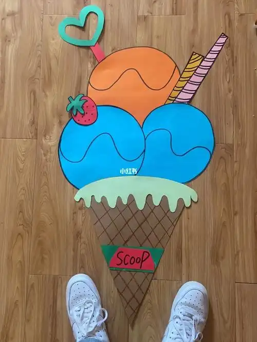 幼儿环创 #幼儿环创  冰淇淋卡纸