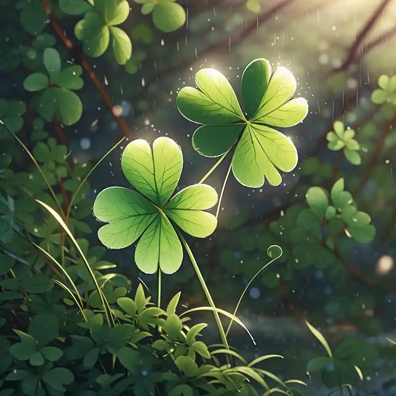 92四叶草头像,微信幸运标志!