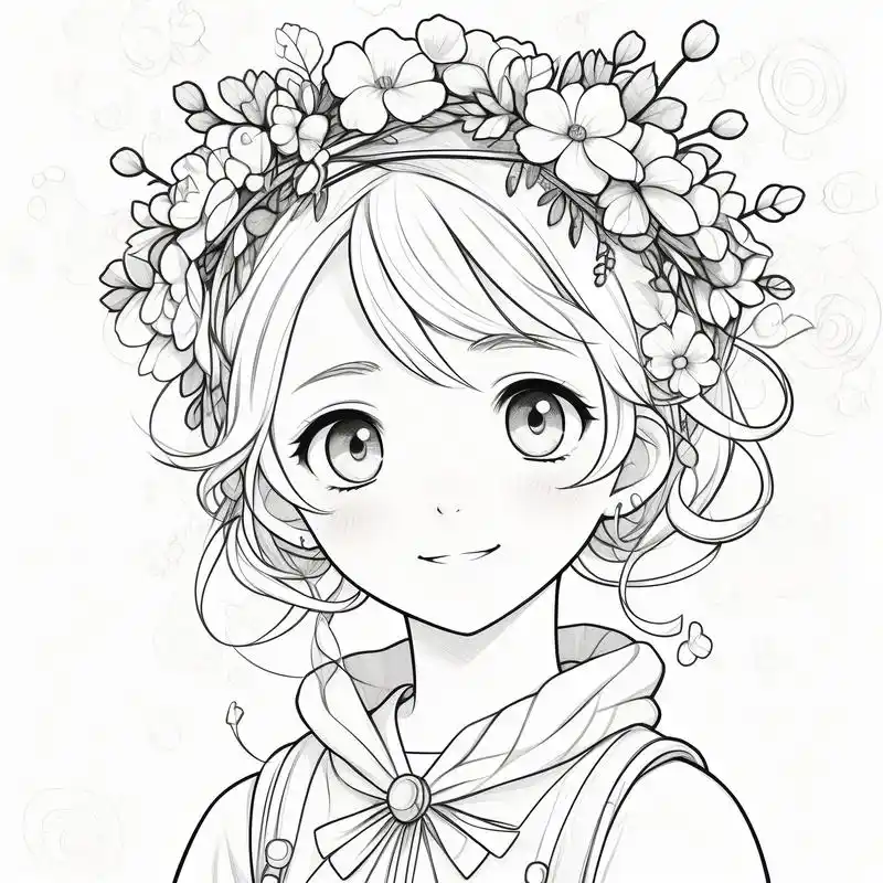 96q版线稿人物头像大赏99 超级可爱的q版线稿人物头像来啦!