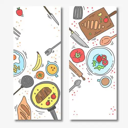 手绘/卡通 卡通元素 > 矢量菜单装饰卡片 收藏 [声明] 觅元素所有素材