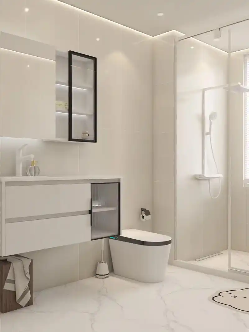 现代简约风浴室|恒温花洒颜值在线.简简单单的风格却又不单调  - 抖音