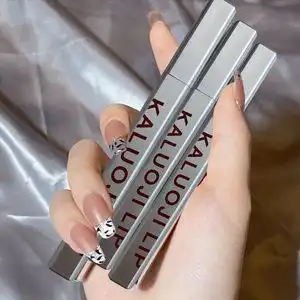 抖音同款 银色颜值空气唇釉 丝绒雾面哑光不易脱色学生党唇泥口红