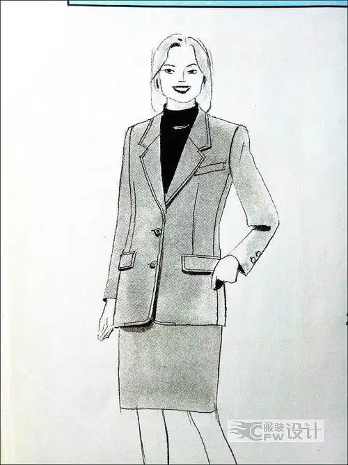 全衬里男装式女西服