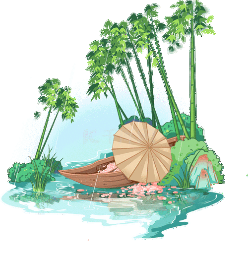 蓝绿色逼真唾沫元素