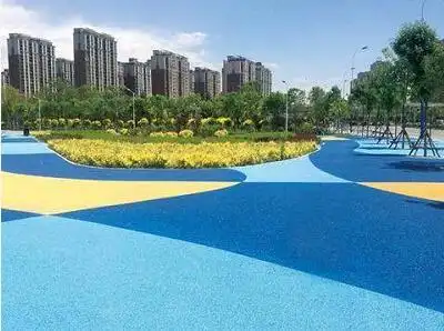 广州胶粘石透水路面地坪施工队