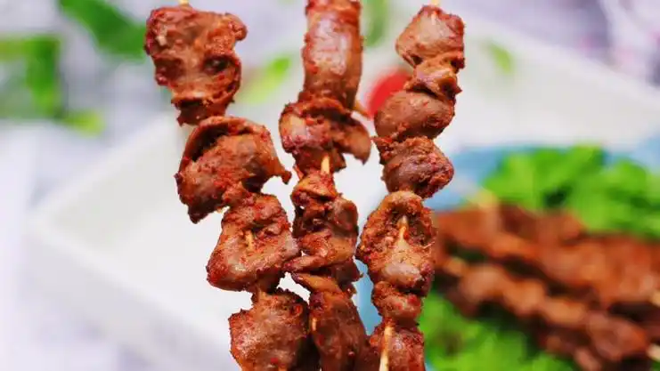 香辣孜然鸡胗串