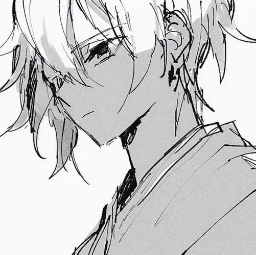 黑白动漫男头yyds.