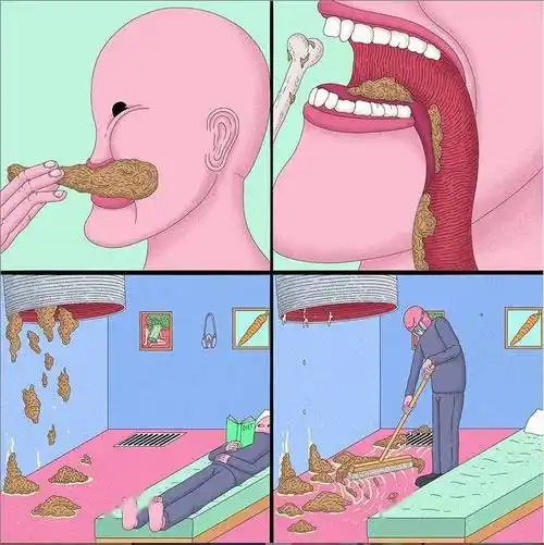 重口超现实主义讽刺漫画直戳人心50w网友刷新三观差点看傻了