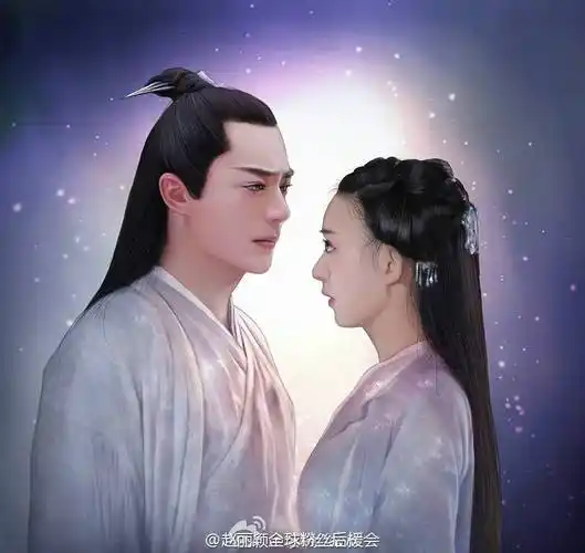 花千骨 白子画 霍建华 赵丽颖 手绘