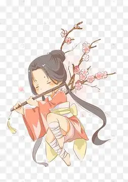 可爱躺着的小女孩下载 png下载psd拿着喇叭的水手服学生动漫风png下载