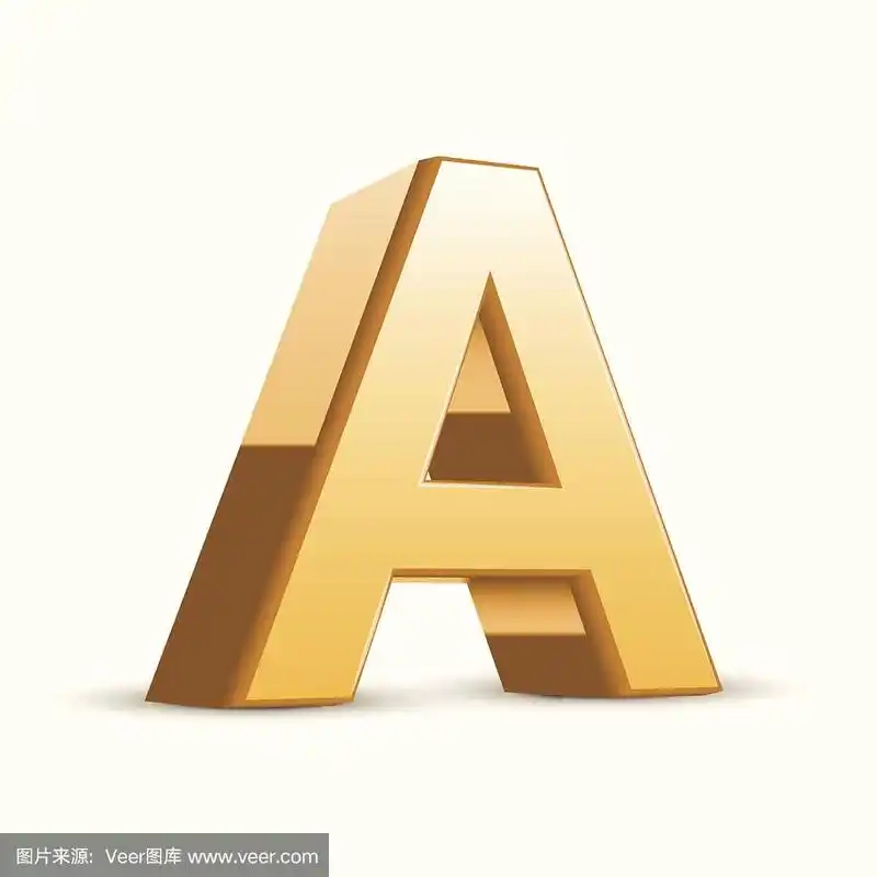 3d黄金字母a