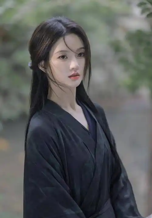 刘些宁黑衣古风写真,酷酷十足,侠气十足_古装_照片_图片