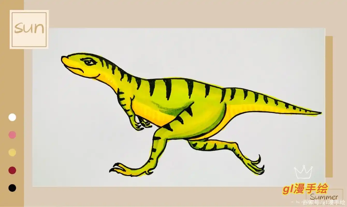 恐龙简笔画合集