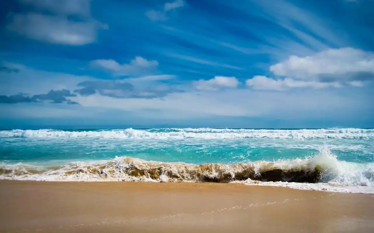 绝美高清沙滩海景唯美桌面壁纸