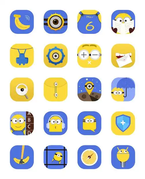 小黄人主题图标