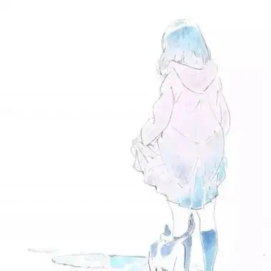 背影动漫头像女高清好看的漫画头像女生背影图片