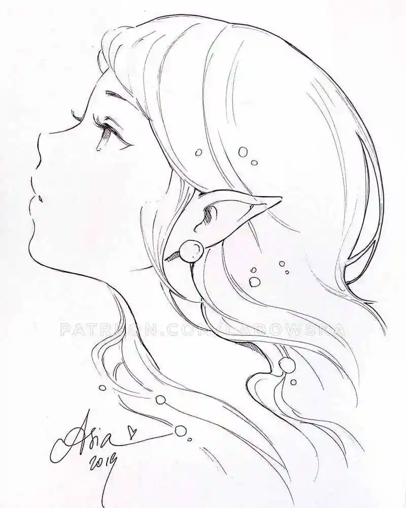 精致的动漫人物线稿图高清,初学者最爱的动漫人物临摹素材