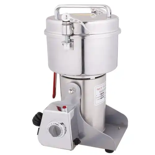 运邦500克小钢磨三七打粉机超细磨粉机家用电动粉碎机小型打碎机