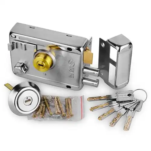 玥玛老式防盗门锁外装门锁铁门木门大门宿舍出租屋c级农村大门锁锁具