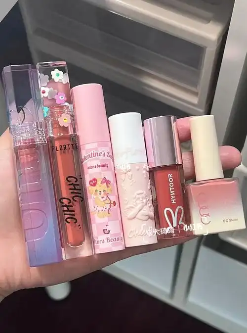 温柔纯欲天花板白桃乌龙奶茶口红合集