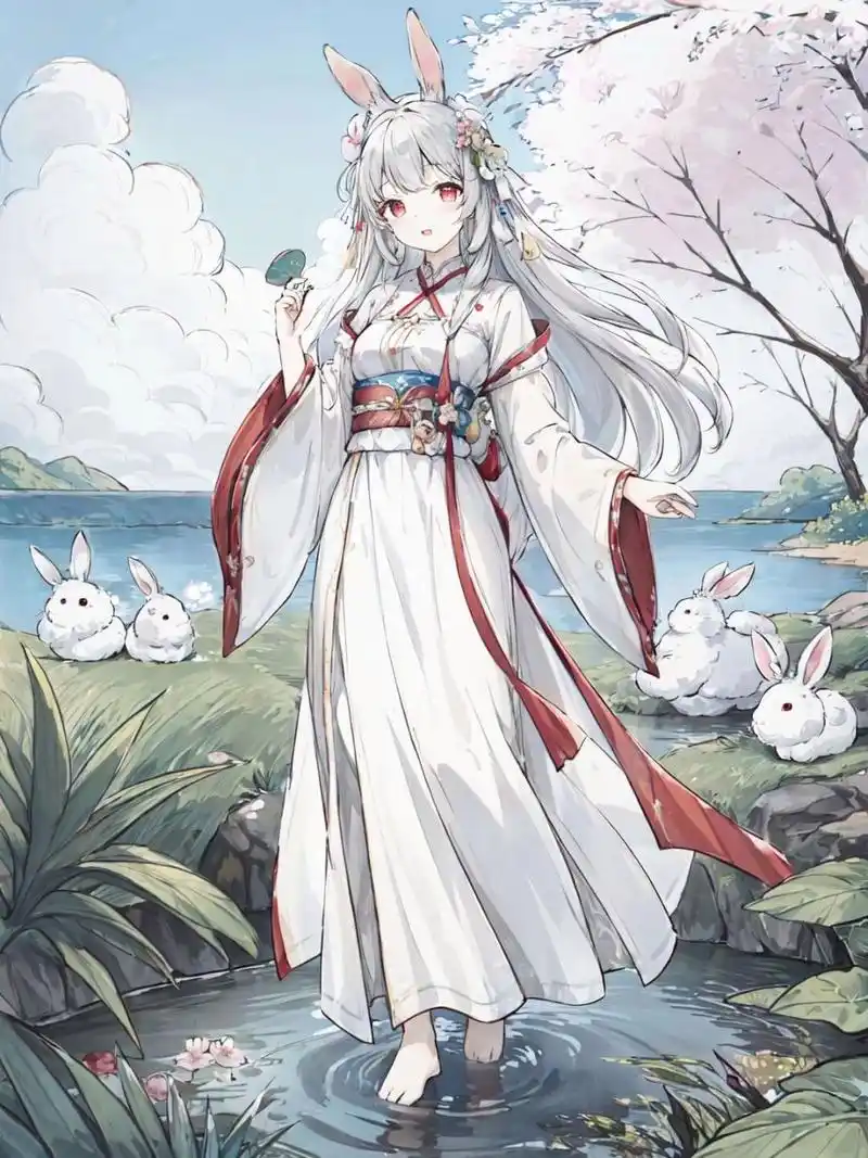 古风少女 | 鲜亮墨调 『胜雪白衣尘不染』