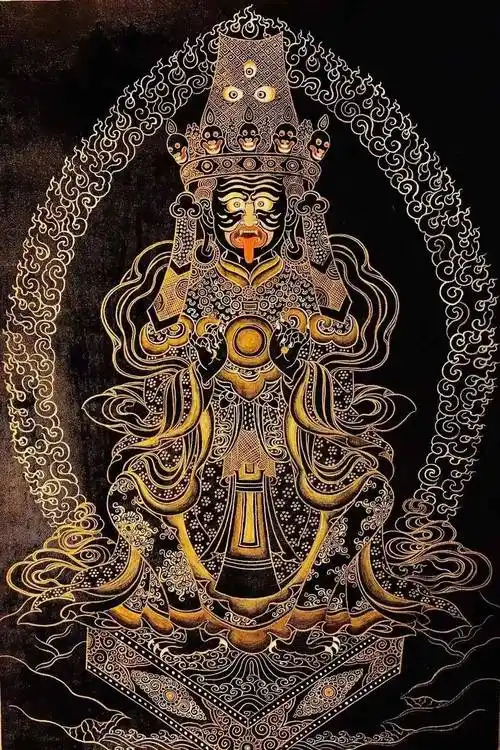 一位爱喝酒的女财神到底长什么样?_扎基拉姆_女子_绘画