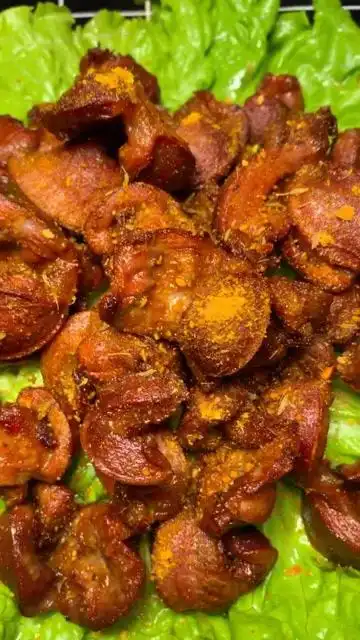 下酒菜炸鸡胗.做法简单.味道好.赶紧学起来吧.好吃停不下来.