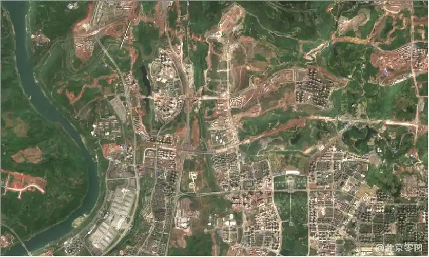 重庆市2021年3月份最新卫星影像地图