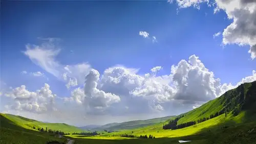 唯美白云蓝天高清桌面壁纸高清大图预览1920x1080_风景壁纸下载_美桌