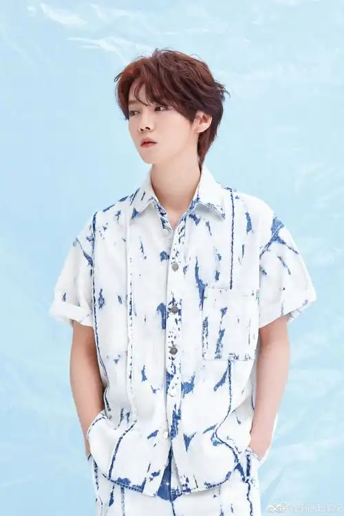 鹿晗|纯净少年047895套装:xu zhi 2021 s/s#鹿晗蓝色系氛围感