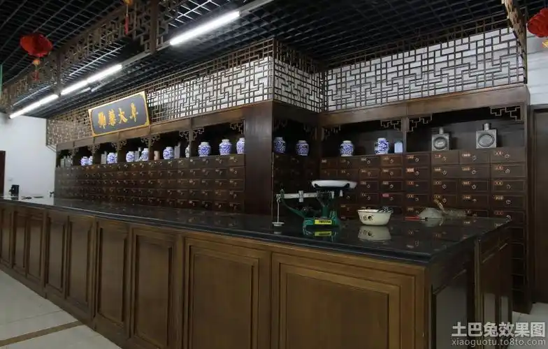 中式药店装修效果图设计图片赏析