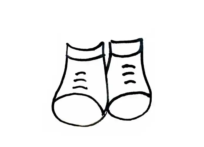 亲子简笔画鞋素材|10款鞋的画法,跟着步骤画,零基础也能学会