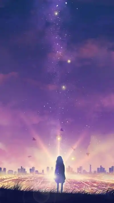 唯美梦幻锁屏壁纸背景图动漫场景