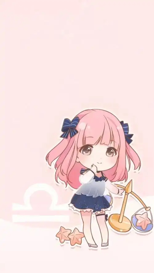 奇迹暖暖 十二星座 q版 壁纸 天秤座 苹果联邦 璀璨星河