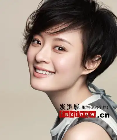 孙俪短发烫发大全(2)