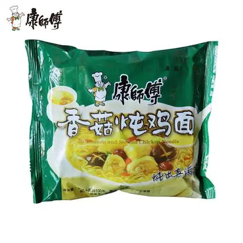 香菇炖鸡康师傅方便面100克袋装泡面速食面即食面冲泡方便面