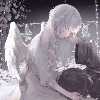 的动漫情头男女两张图片 超级惊艳的手绘动漫情头_情侣头像_美头网