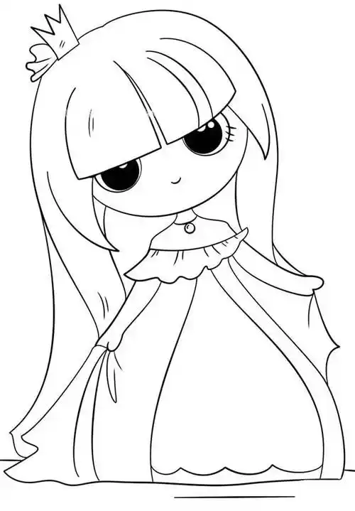 大全)漂亮漂亮公主图片简笔画大全(长发公主简笔画图片大全漂亮可爱)